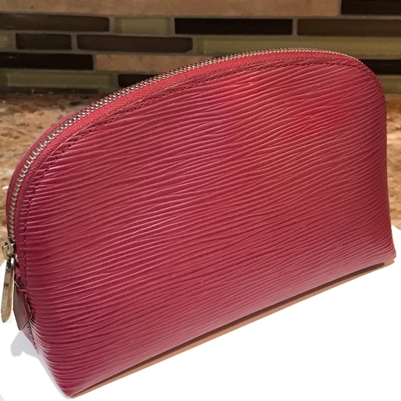 Louis Vuitton Pink Epi Pochette Cosmetic Pouch Bag 😍💖💗 - Picture 3 of 17